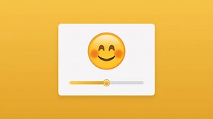 Custom Emoji Range Slider using HTML CSS & JavaScript