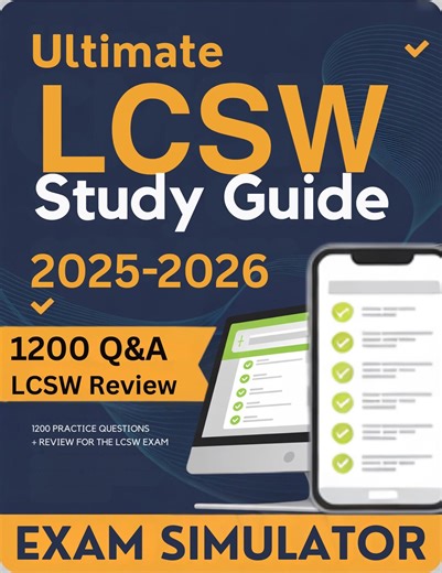 LCSW Study Guide: 1200 Q&A   Online Exam Simulator   Review   Bonus | ASWB Licensed Clinical Social Worker Exam - Etsy