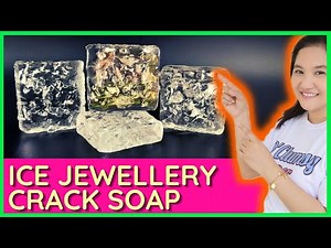 DIY: How to make Crack Amino Acid Transparent Soap | Iced Jewelry Crystal Soap Making