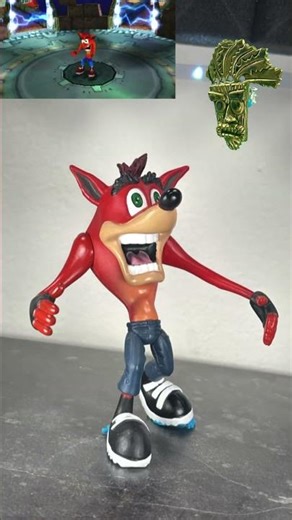 THE BEST CRASH BANDICOOT VICTORY DANCE!! #crashbandicoot #stopmotion #havefun #youtubeshorts