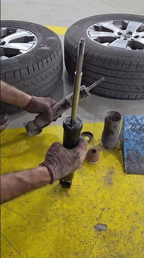 rear suspension shock replacement guide #automotive #DIY #mechanic