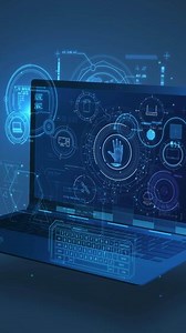 Animated infographic of user identification and access.