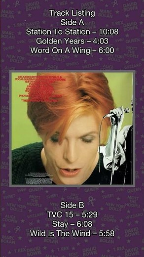 David Bowie Station To Station January 23, 1976 Bowie ‘s Thin White Duke Epic
