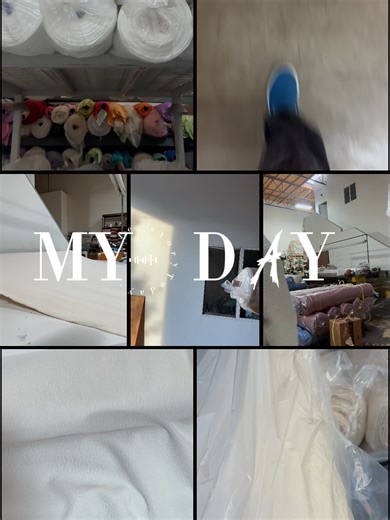 My Day working at a fabric mill in Los Angeles. Getting pallets ready to ship, inspecting fabric, pulling roll for orders from our stock and much more #lafashion #fabricmanufacturer #madeinla #garments