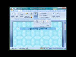 Curso de Word 2007. 13. Crear una página web.