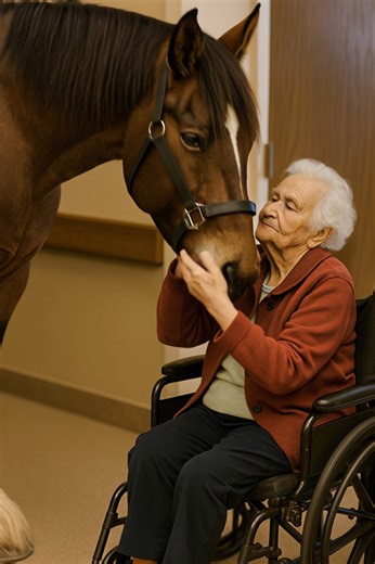 138K views · 1.7K reactions | In a nursing home, a brown horse...