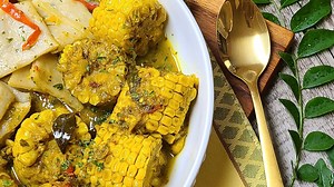 57K views · 1.4K reactions | Curried Corn 2tbsp oil 1/2 tsp methi seeds 1/2 tsp geera seeds 1/4 cup chopped onion 2 pimento chopped few curry leaves 2 tbsp green seasoning 1 scotch bonnet chopped 2 scallions / chive chopped 2 tbsp Rajapuri 9 spice curry powder 6 ears of corn cut into small rounds 1 cup coconut milk 6 cups water 1 tsp all purpose seasoning 1/4 tsp salt | Trini cooking with Natasha | Facebook