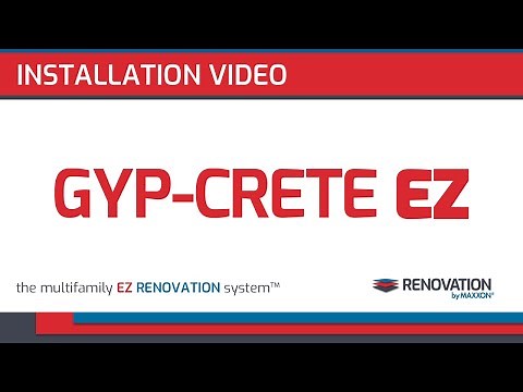 Maxxon Gyp-Crete EZ Installation Video
