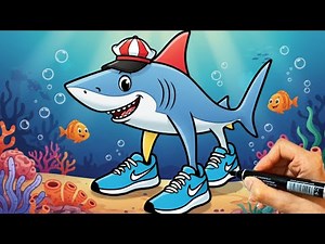 Learn How To Draw Daddy Shark | drawing for kids #howtodraw #drawing #drawingtutorial
