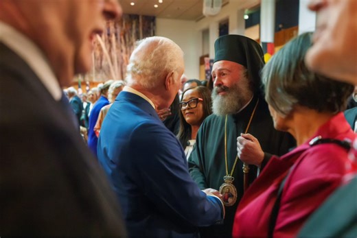 Archbishop Makarios Greets King Charles III with Patriarch’s Blessings - The National Herald