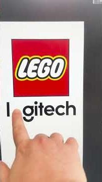 Combining the Lego and Logitech logos! #logos #logodesign #redesign #logomashup #mashup #shorts