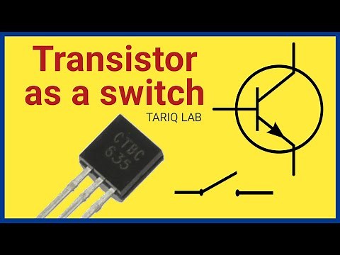 How to use transistor as a switch