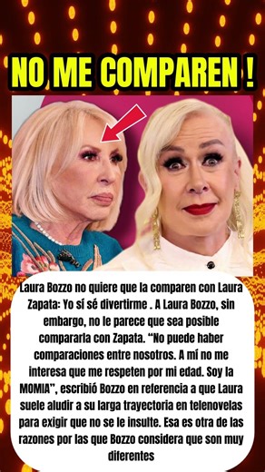 Laura Bozzo no quiere que la comparen con Laura Zapata: Yo sí sé divertirme !