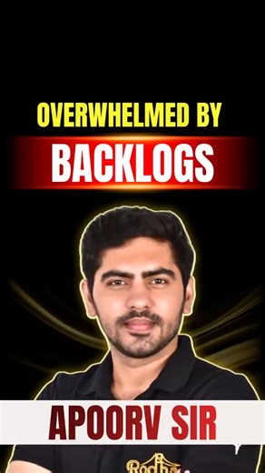 HOW to Clear Backlogs Without Stressing Out | Stop Rushing! (Do This Instead) Apoorv Sir #rodha