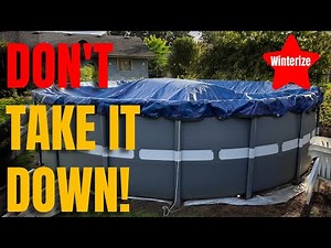 You probably didn't even know you could winterize an Intex pool