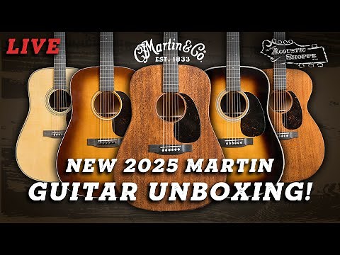 What's Behind the NEW 2025 Martin Guitars? | Live unboxing! 1-13-25