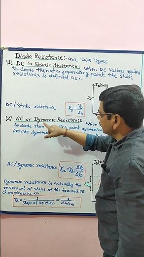 Static & Dynamic Resistance of Diode #microtech #diode
