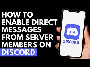 How To Enable Direct Messages From Server Members on Discord | Discord Tutorial