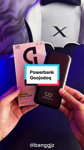 Powerbank Goojodog 10,000 mAh. Fast charging, tak berat dan boleh charge banyak kali. #powerbank #powerbankmurah #powerbankviral #powerbankmini