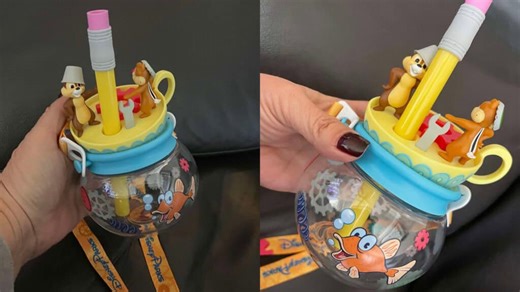 New Disneyland Souvenir: Chip and Dale Orb Sipper Features Whimsical Design and Refreshing Beverages | Chip and Company