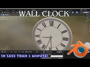 How to Create a Realistic Round Wall Clock in Blender - Easy Tutorial