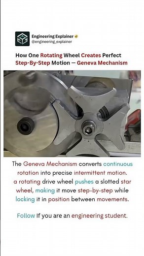 How One Small Pin Controls Perfect Step-By-Step Motion — Geneva Mechanism