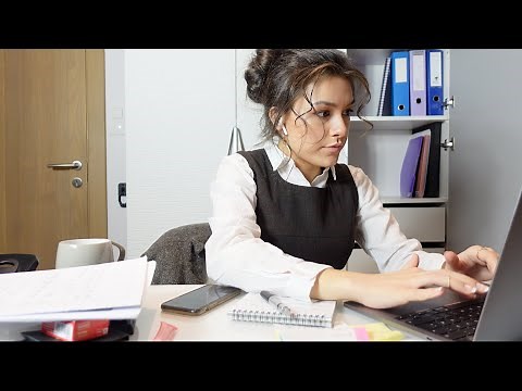 ASMR - Secretary Roleplay👩‍💻 (high heels sounds, keyboard typing, paper sounds and ripping)