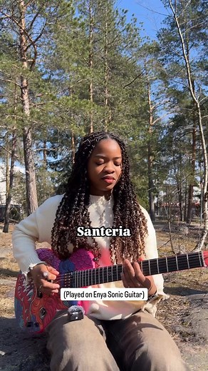 Becca Obeng on Instagram: "Santeria by Sublime 🎸Using Enya Nova Go Sonic Guitar @enyamusicglobal . Guitar link in my bio 🫶🏾 . . . #beccasmelodies #guitarist #guitarcover #santeria #guitarsolo #sublime #guitarplayer #electricguitar #enyamusic #enyasonic #reels"
