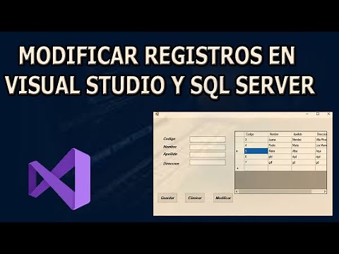 Como MODIFICAR registros en SQL SERVER con VISUAL STUDIO | COMANDO UPDATE | BOTÓN MODIFICAR
