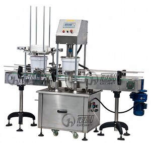 [Hot Item] Automatic Bucket Capping Filling Sealing Machine for Auto Cap Feeding Pressing for Cream Grease