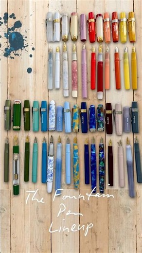 Fountain Pen Lineup 🌈 #fountainpens