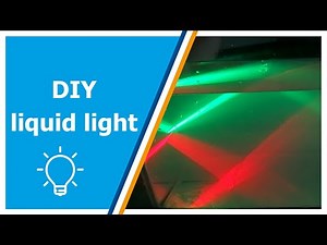 Liquid light science experiment