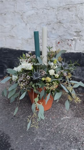 Our bespoke Christmas table arrangements are available in store until Christmas Eve❤️ Pre orders are still being taken for arrangements. | Welwyn Florist