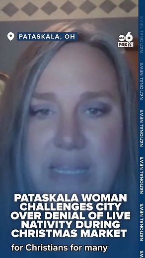 16K views · 75 reactions | Pataskala woman challenges city over denial of live nativity during Christmas market >> https://bit.ly/4o8pv0W | WSYX ABC 6 | Facebook