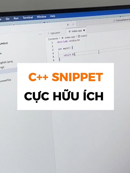 Tạo C Snippet Tiết Kiệm Thời Gian Lập Trình