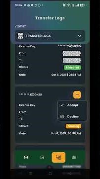 How to accept license on DAFOXTECH app?