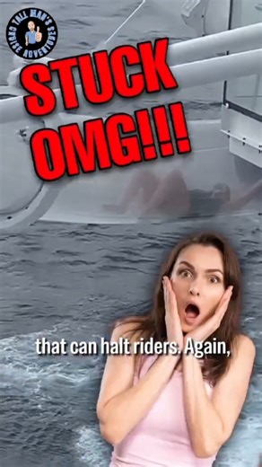 Cruise Passenger TRAPPED in Ocean Loops Slide!