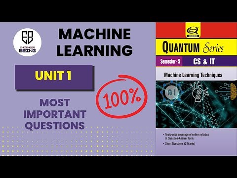 Unit 1 Part-1 | Machine Learning | Most important Questions of ML | Machine Learning AKTU
