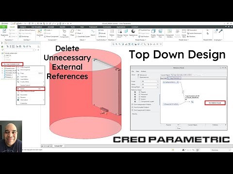 Creo Parametric - Delete Unnecessary External References - Top Down Design