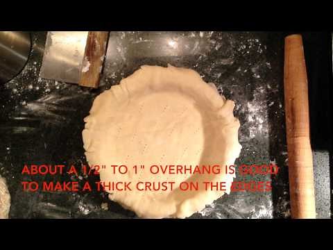 Pre-baking a pie crust
