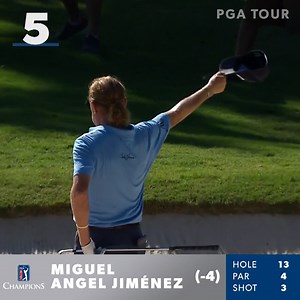 Miguel doing Miguel things and Janzen's approach to inches. Top five shots from Round 1 SAS Championship. | PGA TOUR Champions