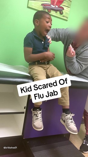 Kid Scared of Flu Jab - Hilarious Doctor Visit
