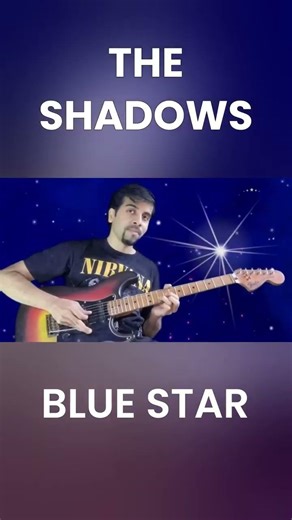 Blue Star The Shadows Hank Marvin Style Guitar Cover #Shorts #hankmarvin #theshadows #cliffrichard