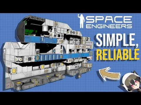 Space Engineers Ship Interior Layout Tutorial - Survival Design Guide