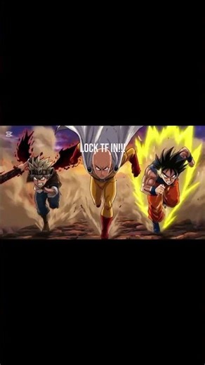 “LOCK IN 🔒 – Train Like Goku, Saitama & Asta” and "NEVER GIVE UP".