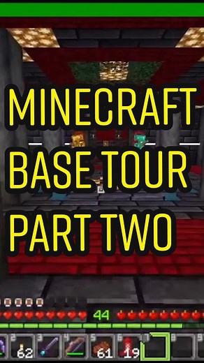Pt 2 Base Tour #minecraft #minecraftbuilding #minecraftbedrock #minecraftbuilds #builds #survival #beautiful #fyp