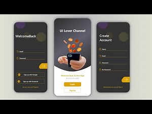 Material Design Login, Signup & Splash Pages Tutorial for Android with Adobe XD & XML