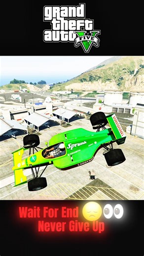 F1 Car 🏎️ Breaks Military Base Security 🚨 GTA V Jet Escape #gta #gta5 #gtav #gaming #shorts