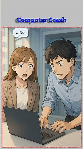 Computer Crash 💻😱 | English Conversation for Daily Life | Learn English with Story