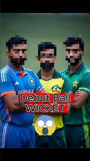 3 Iconic Debut Wickets You Can't Miss! 🏏 #cricketshorts